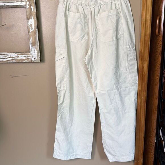 Abercrombie and Fitch cargo utility pants women’s size medium pull on elastic wa - Picture 4 of 8